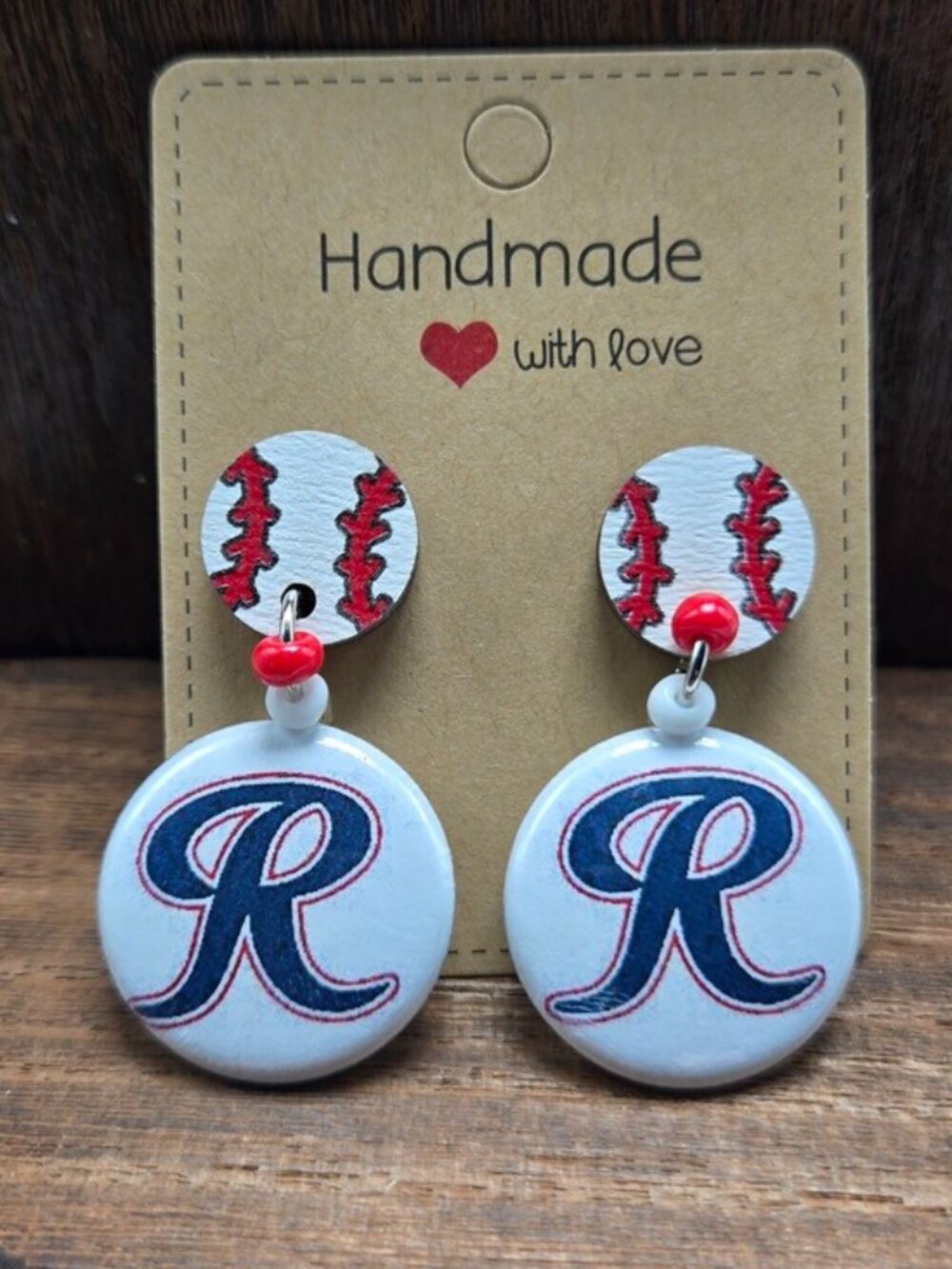 NWT Tacoma Rainiers Earrings Pierced Pacific Coast League AAA Minor Handmade